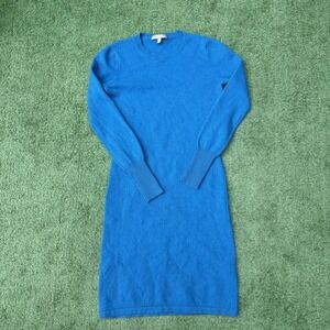 Neiman Marcus Cashmere Sweater Dress Womens Small Blue Old Money quite luxury